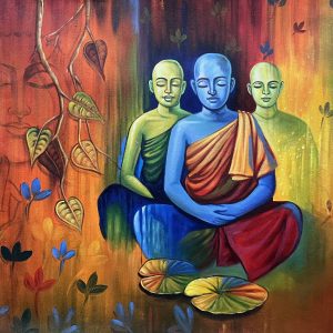 Buy Devotion Buddha Painting online in India - Achal Art Studio