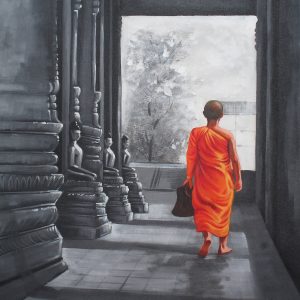 Buy Monk Buddha Painting online in India - Achal Art Studio