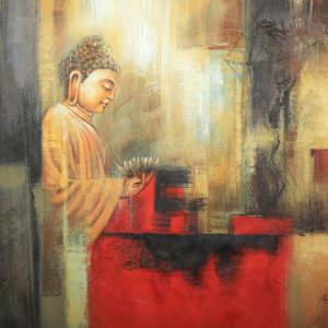 Buy Abstract Buddha Art Painting online in India - Achal Art Studio